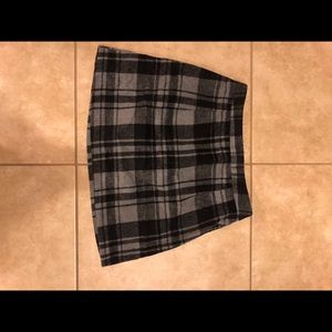 Plaid mini skirt